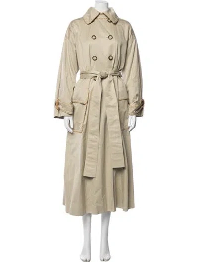 Pre-owned Dior Vintage Late 1980's - Early 1990's Trench Coat In Neutral