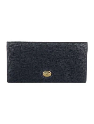Pre-owned Dior Vintage Late 1980's - Early 1990's Wallet In Blue
