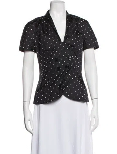 Pre-owned Dior Vintage Late 2000's - Early 2010's Button-up Top In Blue