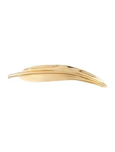 Pre-owned Dior Vintage Leaf Brooch In Multicolor