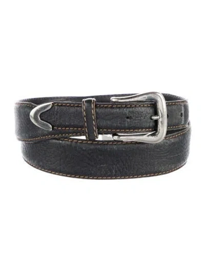 Pre-owned Dior Vintage Leather Belt In Black