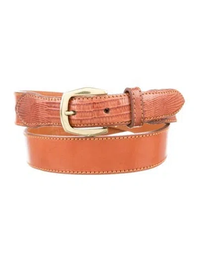 Pre-owned Dior Vintage Leather Belt In Brown