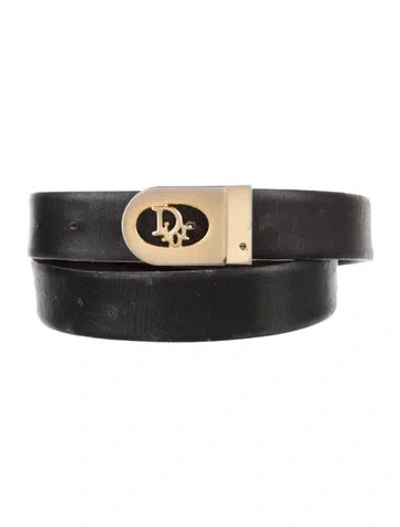 Pre-owned Dior Vintage Leather Belt In Brown