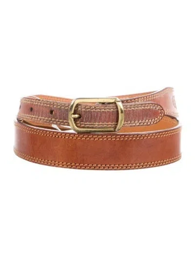 Pre-owned Dior Vintage Leather Belt In Brown