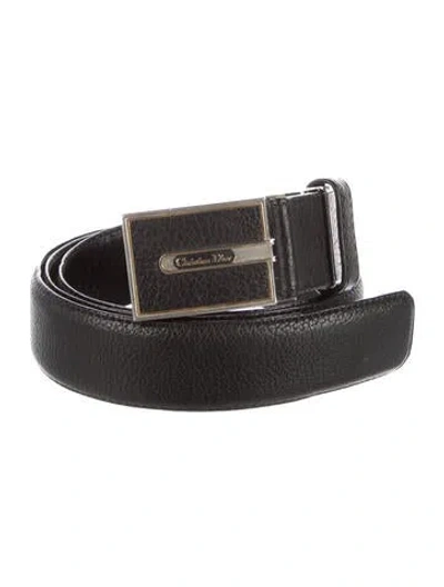 Pre-owned Dior Vintage Leather Belt In Brown