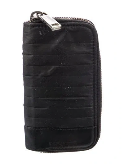 Pre-owned Dior Vintage Leather Wallet In Black