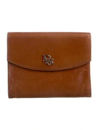 Pre-owned Dior Vintage Leather Wallet In Brown