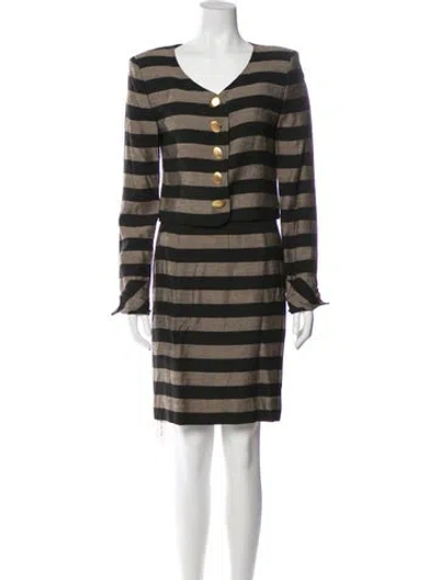 Pre-owned Dior Vintage Licensed Skirt Suit In Black
