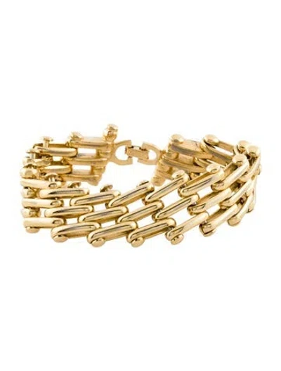 Pre-owned Dior Vintage Link Bracelet, 6.75" In Multi