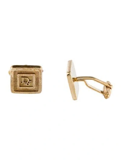 Pre-owned Dior Vintage Logo Cufflinks In Multi