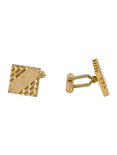 Pre-owned Dior Vintage Logo Cufflinks In Multi