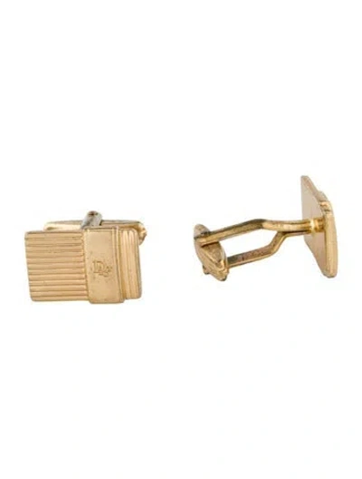 Pre-owned Dior Vintage Logo Cufflinks In Multi