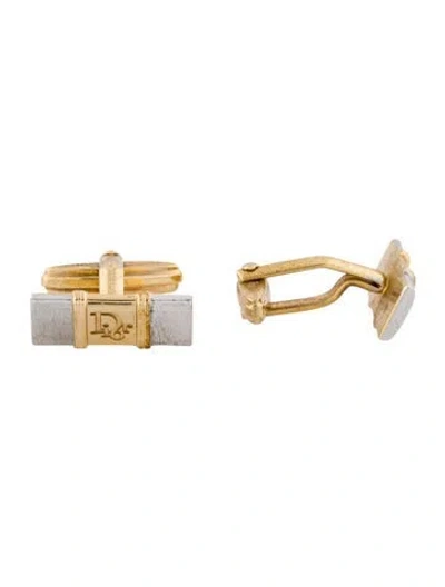 Pre-owned Dior Vintage Logo Cufflinks In Multi