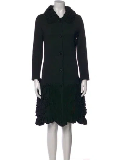 Pre-owned Dior Vintage Long Coat In Black