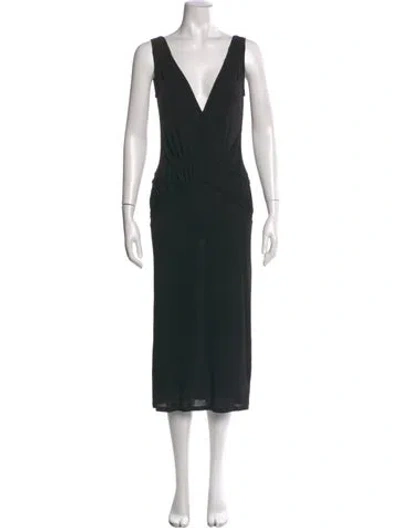 Pre-owned Dior Vintage Long Dress In Black