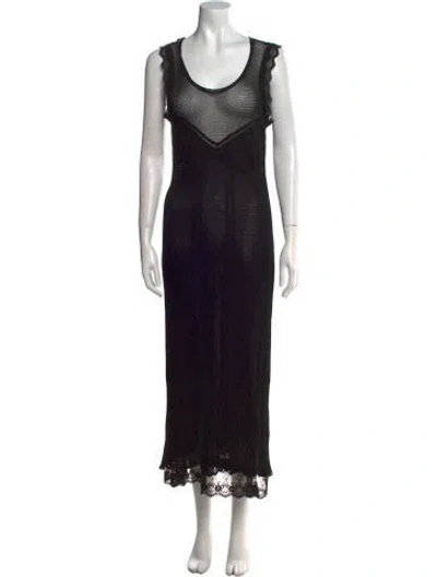 Pre-owned Dior Vintage Long Dress In Black