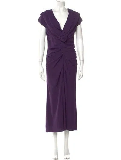 Pre-owned Dior Vintage Long Dress In Purple