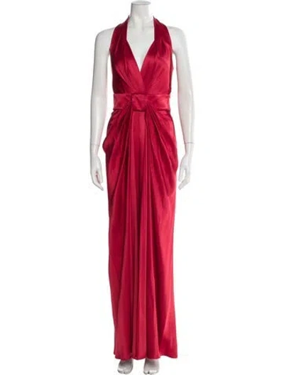 Pre-owned Dior Vintage Long Dress In Red