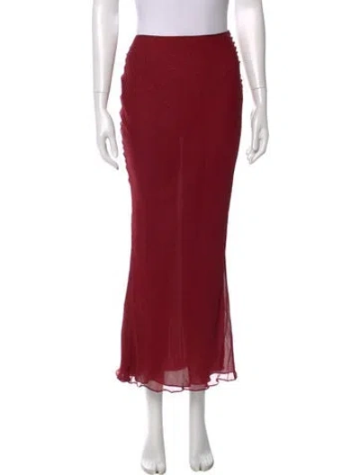 Pre-owned Dior Vintage Long Skirt In Red