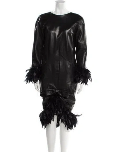 Pre-owned Dior Vintage Midi Length Dress In Black