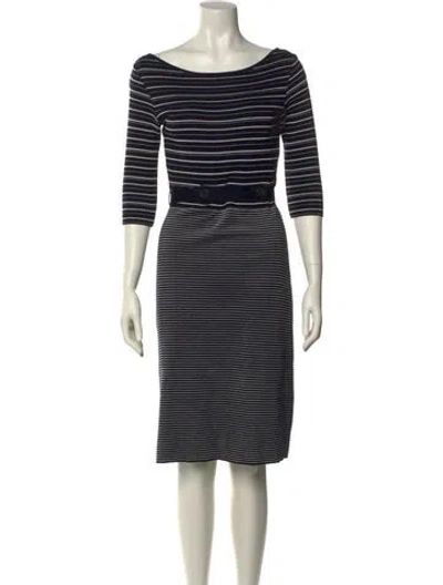 Pre-owned Dior Vintage Midi Length Dress In Blue