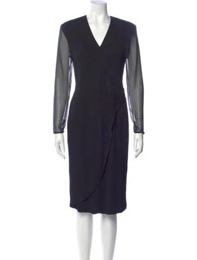 Pre-owned Dior Vintage Midi Length Dress In Blue