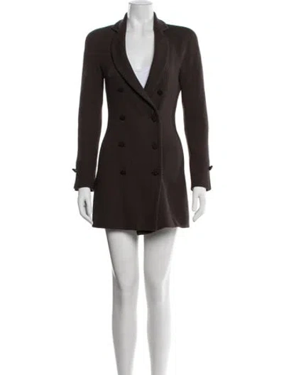 Pre-owned Dior Vintage Midi Length Dress In Brown