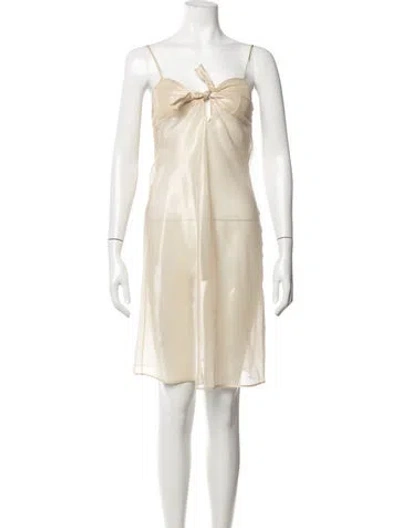 Pre-owned Dior Vintage Midi Length Dress In Gold