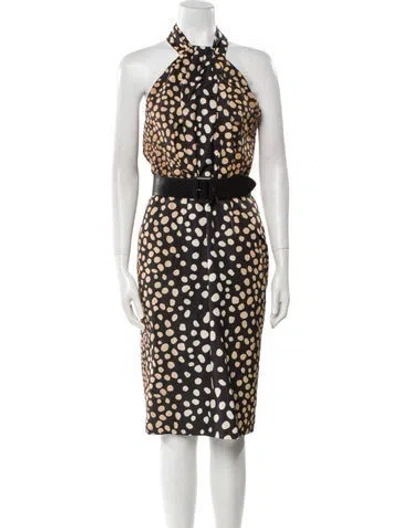 Pre-owned Dior Vintage Midi Length Dress In Multi