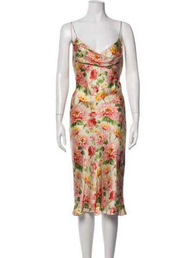 Pre-owned Dior Vintage Midi Length Dress In Multicolor