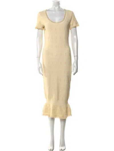 Pre-owned Dior Vintage Midi Length Dress In Neutral