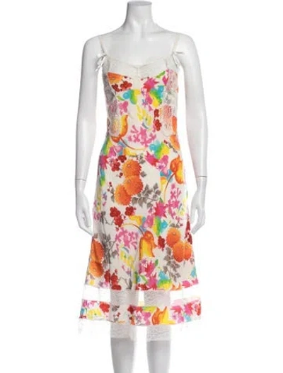 Pre-owned Dior Vintage Midi Length Dress In Neutral