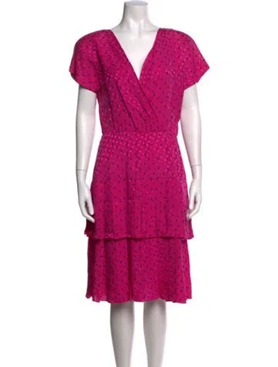 Pre-owned Dior Vintage Midi Length Dress In Pink