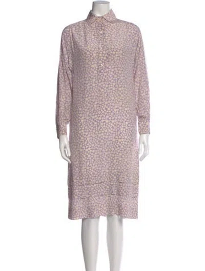 Pre-owned Dior Vintage Midi Length Dress In Purple