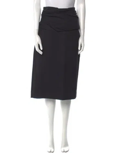 Pre-owned Dior Vintage Midi Length Skirt In Black