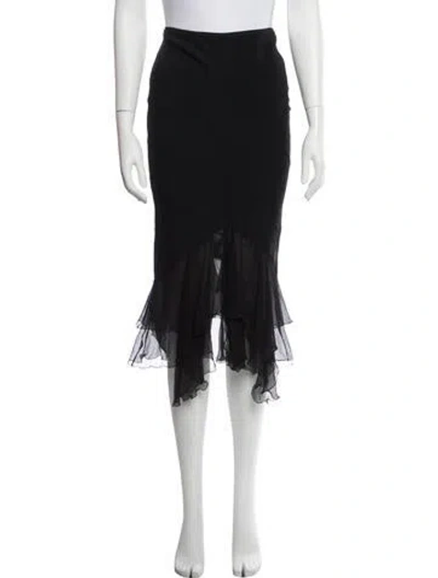 Pre-owned Dior Vintage Midi Length Skirt In Black