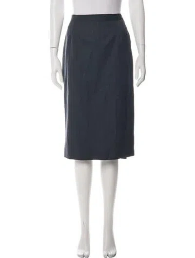 Pre-owned Dior Vintage Midi Length Skirt In Blue