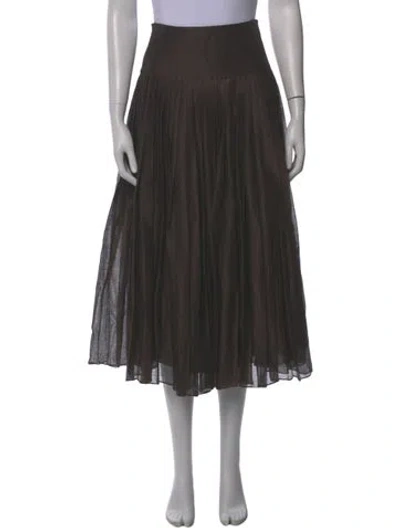 Pre-owned Dior Vintage Midi Length Skirt In Brown