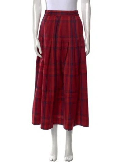 Pre-owned Dior Vintage Midi Length Skirt In Red