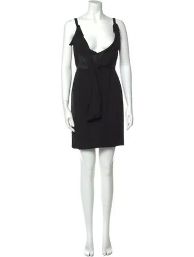 Pre-owned Dior Vintage Mini Dress In Black