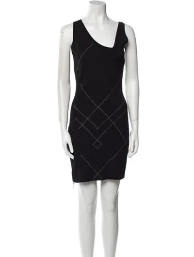 Pre-owned Dior Vintage Mini Dress In Black