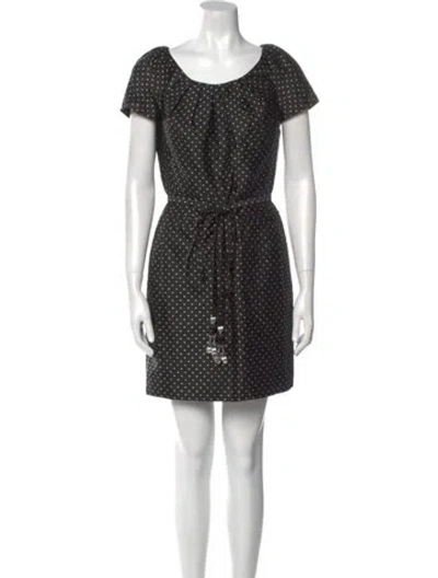 Pre-owned Dior Vintage Mini Dress In Black