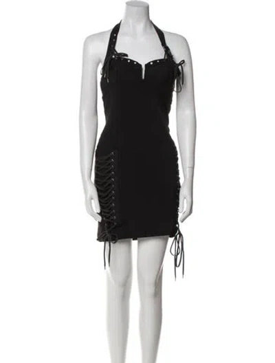 Pre-owned Dior Vintage Mini Dress In Black