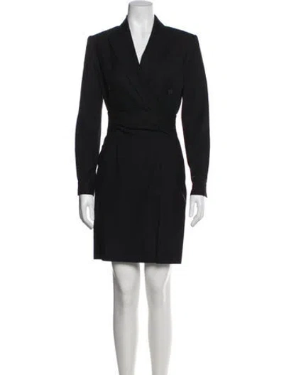 Pre-owned Dior Vintage Mini Dress In Black