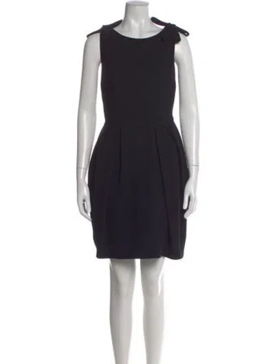 Pre-owned Dior Vintage Mini Dress In Black