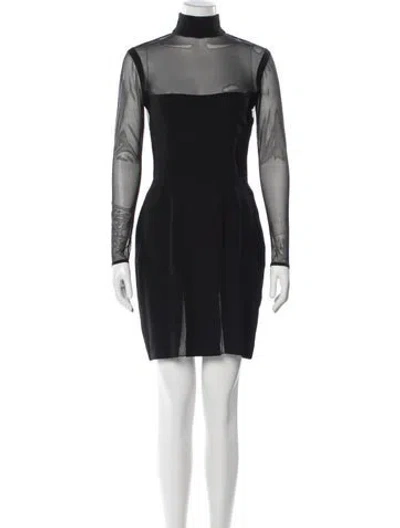 Pre-owned Dior Vintage Mini Dress In Black