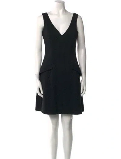 Pre-owned Dior Vintage Mini Dress In Black