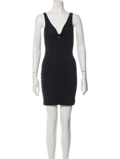Pre-owned Dior Vintage Mini Dress In Black