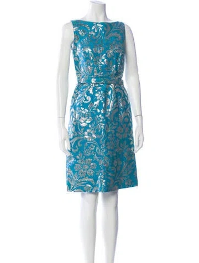 Pre-owned Dior Vintage Mini Dress In Blue