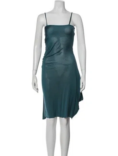 Pre-owned Dior Vintage Mini Dress In Blue